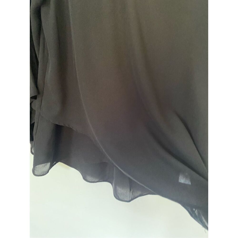 New Vince Camuto Black V Neck 4/4 Sleeve Top Sz M - Picture 5 of 12